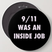 9 11 WAREN EIN INSIDER-JOB-KNOPF BUTTON (Vorne & Hinten)