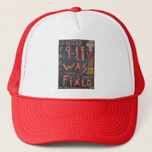 9-11 was fixed blue hat truckerkappe