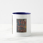 9-11 wurde fixiert (blau) tasse (Zentrum)