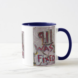 9-11 wurde fixiert (weiß) tasse