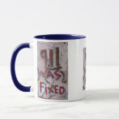 9-11 wurde fixiert (weiß) tasse (Links)