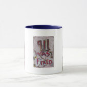 9-11 wurde fixiert (weiß) tasse (Zentrum)