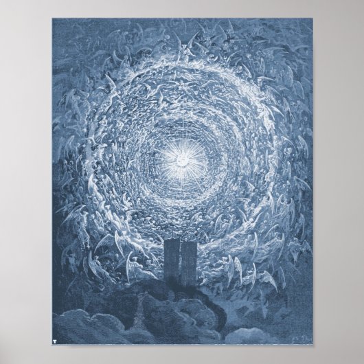 9.11 Zwillingstürme Dore White Rose Poster (Vorne)