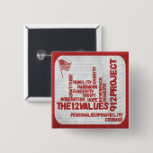 9/12 Projekt-Stützknopf Button (Vorne & Hinten)