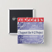9/12 Projekt-Stützknopf Button (Vorne & Hinten)