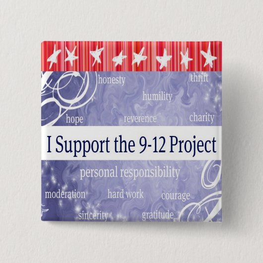 9/12 Projekt-Stützknopf Button (Vorderseite)