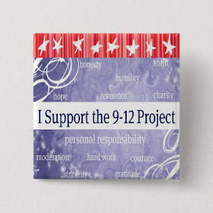 9/12 Projekt-Stützknopf Button