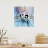 9 Angelische Einflüsse - 72 Namen Gottes Poster (Küche)