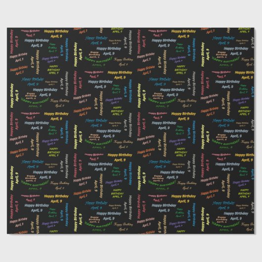 9. April Geschenkpapier (Flach)