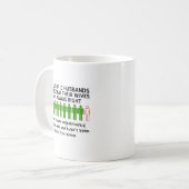 9 aus der 10 Ehemann-lustigen Tasse heraus (Vorderseite Links)