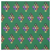 9 Ball-Billard-Pool-Hall-Gestell auf Grün Stoff (Muster)