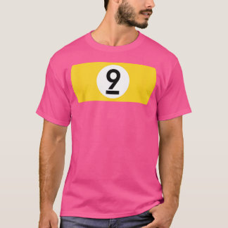 9 Ball Billiards Pool Table Night Ball T-Shirt