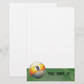 9 Ball Briefpapier (Vorne/Hinten)