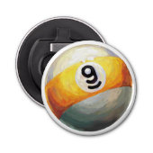 9 Ball Flaschenöffner (Vorderseite)