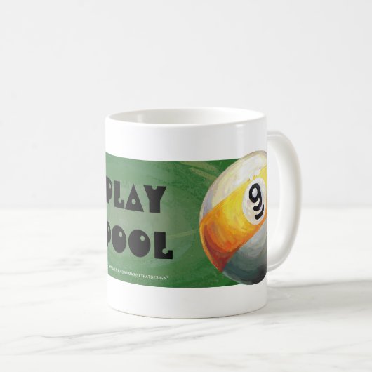 9 Ball Kaffeetasse (VorderseiteRechts)