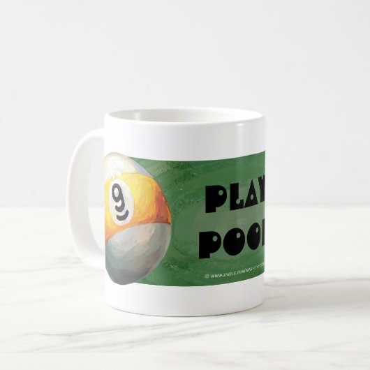 9 Ball Kaffeetasse (Vorderseite Links)