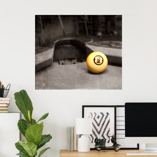 9 BALL POCKER POSTER (Heimbüro)