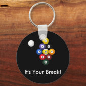 9-Ball-Rack-Schlüsselanhänger Schlüsselanhänger (Vorderseite)