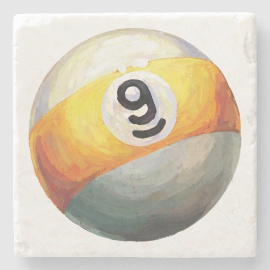 9 Ball Steinuntersetzer (Vorderseite)