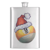 9 ball WeihnachtsRed Hat Flachmann (Vorderseite)