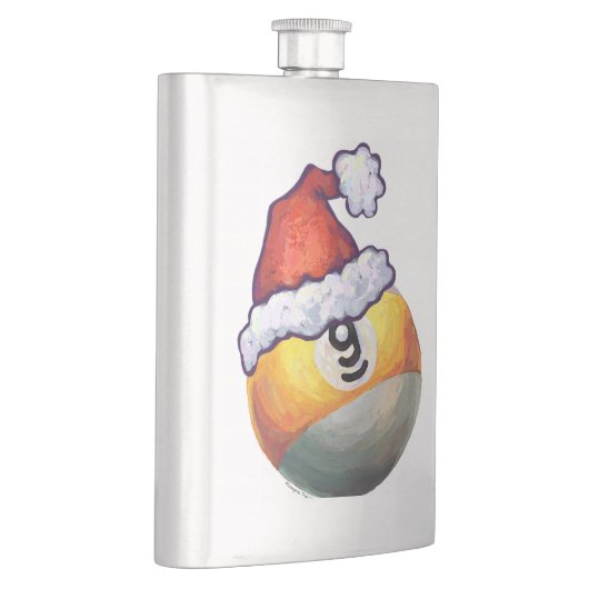 9 ball WeihnachtsRed Hat Flachmann (Rechts)