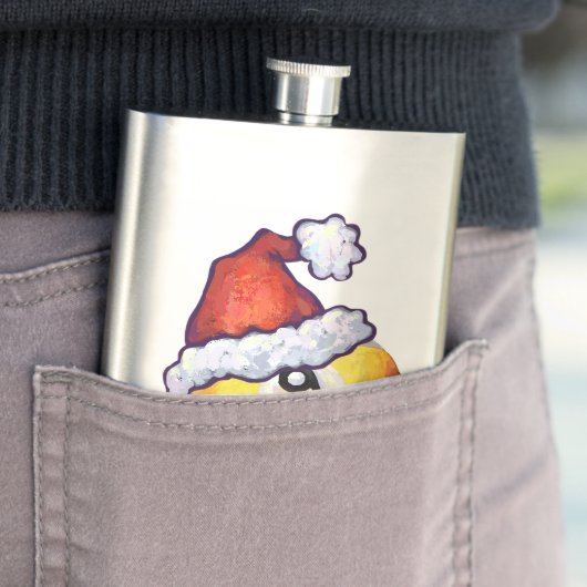 9 ball WeihnachtsRed Hat Flachmann (Beispiel)