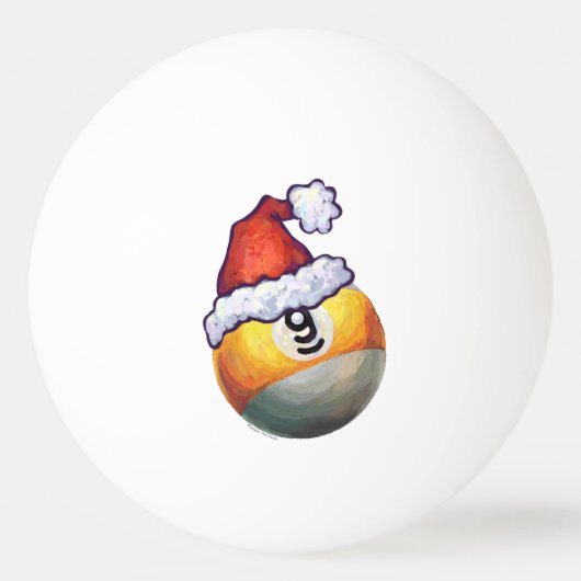9 ball WeihnachtsRed Hat Tischtennisball (Rückseite)