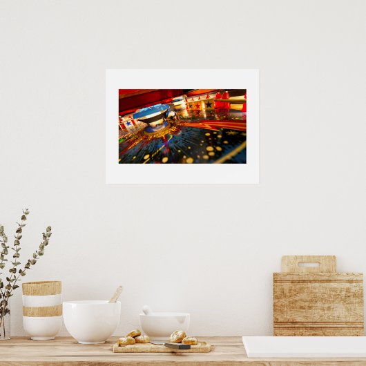 9 Ball Zap! Pinball Poster (Küche)