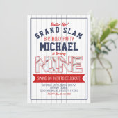 9. Baseball Geburtstagsfeier Einladung (Stehend Vorderseite)