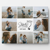 9 Best Stepmom Ever Custom Photo Collage Fotoplatte (Vorderseite)