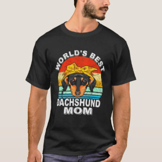 9 Bester Dachshund-Vater der Welt Vintage 596 T-Shirt