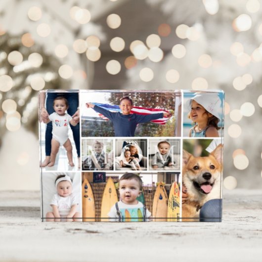 9 Bild Collage für Mama Fotoblock