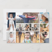 9 Bildfoto Collage Einladung (Vorderseite)