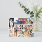 9 Bildfoto Collage Postkarte (Stehend Vorderseite)