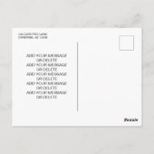 9 Bildfoto Collage Postkarte (Rückseite)