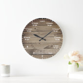 9 bis 5 Arbeitsstunden Countdown bis Freedom Wood Große Wanduhr (Zuhause)