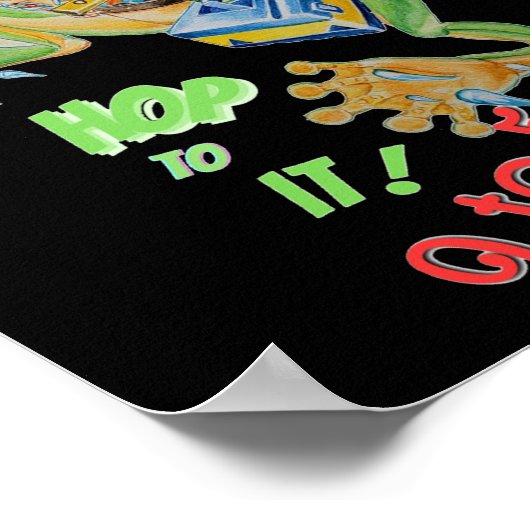 9 bis 5 MOTIVATOR FROG POSTER (Ecke)