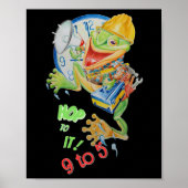 9 bis 5 MOTIVATOR FROG POSTER (Vorne)