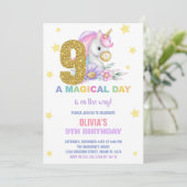 9. Blumenhorn Einladung zum Geburtstag (Stehend Vorderseite)