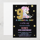 9. Blumenhorn Einladung zum Geburtstag (Vorne/Hinten)