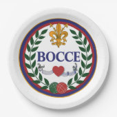 9" BOCCE PAPPTELLER (Vorderseite)