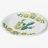 9" Bohemische Kakteen Succulents de Pappteller (Schrägansicht)