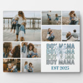 9 Boy Mama Custom Photo Collage Fotoplatte (Vorderseite)