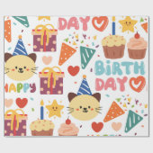 9- Boys Geburtstagsverpackung Geschenkpapier (Flach)