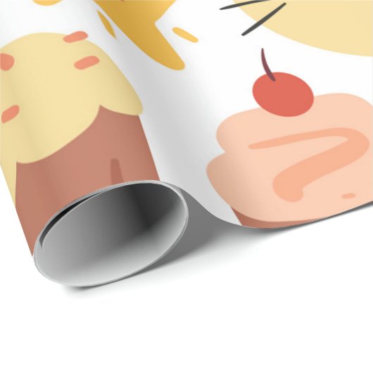 9- Boys Geburtstagsverpackung Geschenkpapier (Rolleneckpunkt)