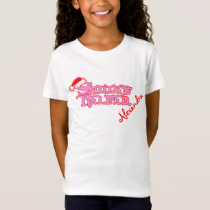 9 Buchstabenamen-Sankt Helfer-Mädchenspitze T-Shirt