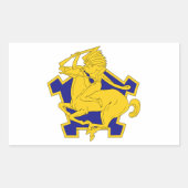 9. Cavalry Regiment Rechteckiger Aufkleber (Vorderseite)