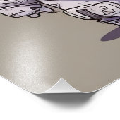 9 Chibi Astronaut Kittens Space Crew Fotodruck (Ecke)