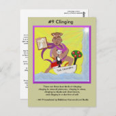 #9 Clinging - von der abhängigen Ankunft Postkarte (Vorne/Hinten)