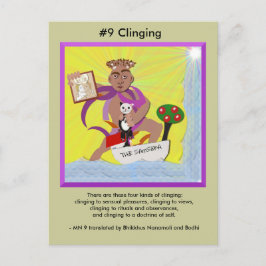 #9 Clinging - von der abhängigen Ankunft Postkarte